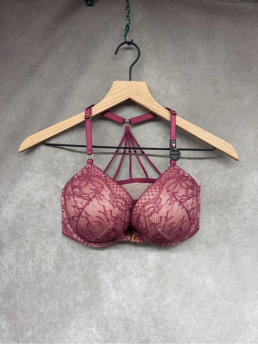 Victoria Secret Bombshell Bra Add 2 Cup Sizes 34D NWT